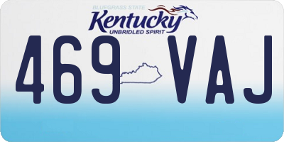 KY license plate 469VAJ