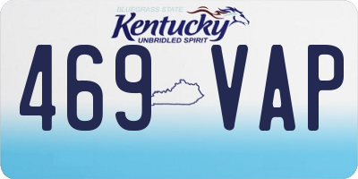 KY license plate 469VAP