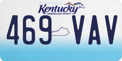KY license plate 469VAV