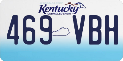 KY license plate 469VBH