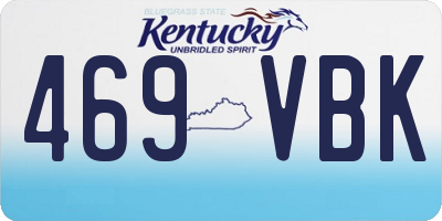 KY license plate 469VBK