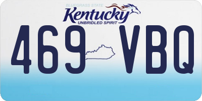 KY license plate 469VBQ