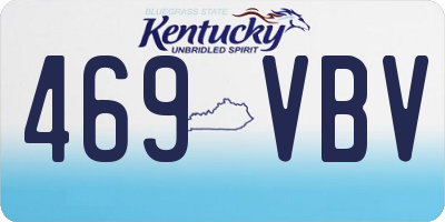 KY license plate 469VBV
