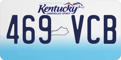 KY license plate 469VCB