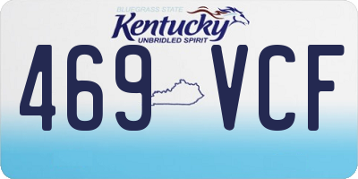 KY license plate 469VCF