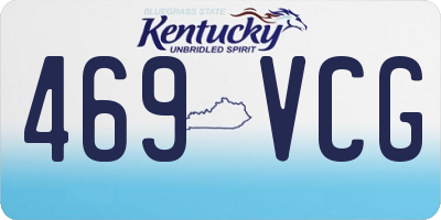 KY license plate 469VCG