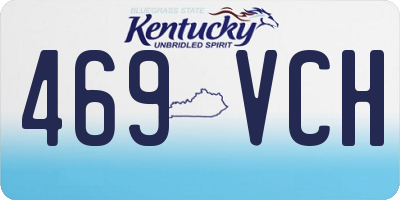 KY license plate 469VCH
