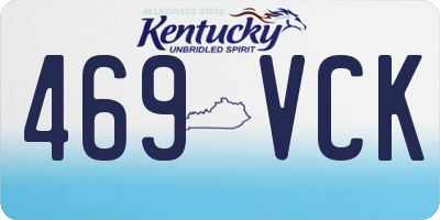 KY license plate 469VCK