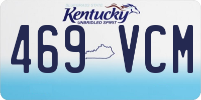 KY license plate 469VCM