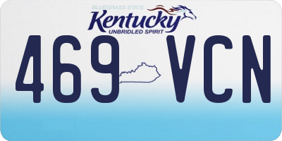KY license plate 469VCN