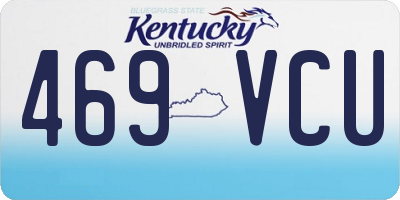 KY license plate 469VCU