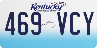 KY license plate 469VCY