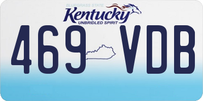 KY license plate 469VDB