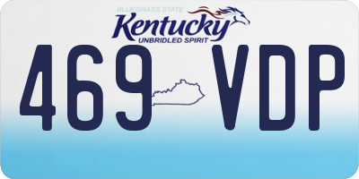 KY license plate 469VDP