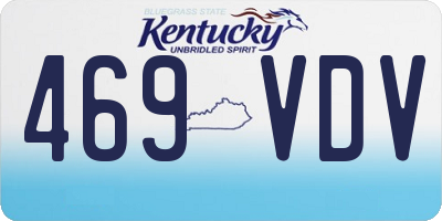 KY license plate 469VDV