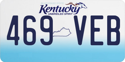 KY license plate 469VEB