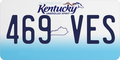 KY license plate 469VES