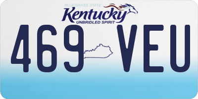 KY license plate 469VEU