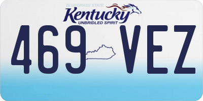 KY license plate 469VEZ