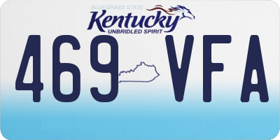 KY license plate 469VFA