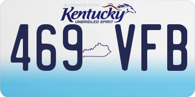 KY license plate 469VFB