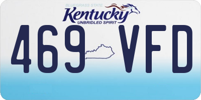 KY license plate 469VFD