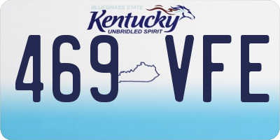 KY license plate 469VFE