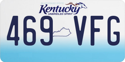 KY license plate 469VFG