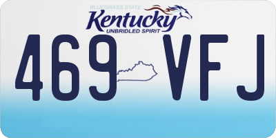 KY license plate 469VFJ