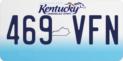 KY license plate 469VFN