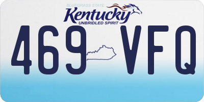 KY license plate 469VFQ