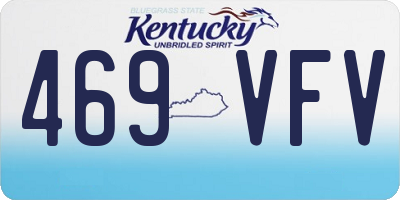 KY license plate 469VFV