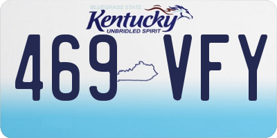 KY license plate 469VFY
