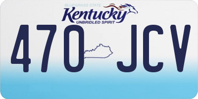 KY license plate 470JCV