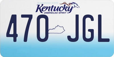 KY license plate 470JGL