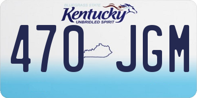 KY license plate 470JGM