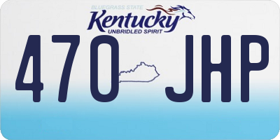KY license plate 470JHP