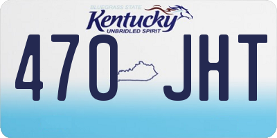 KY license plate 470JHT