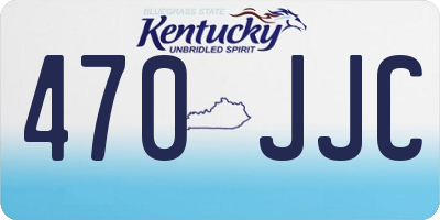 KY license plate 470JJC
