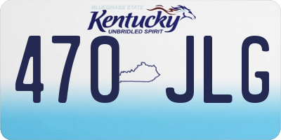 KY license plate 470JLG