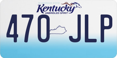 KY license plate 470JLP