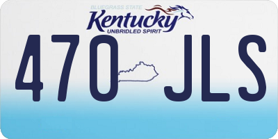 KY license plate 470JLS