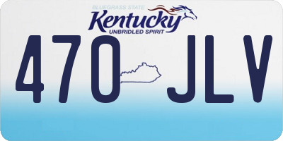 KY license plate 470JLV