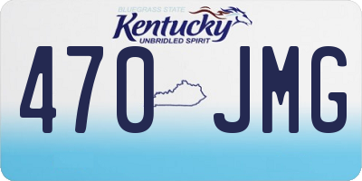 KY license plate 470JMG