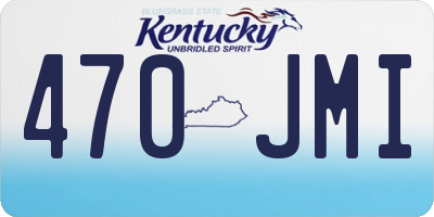 KY license plate 470JMI