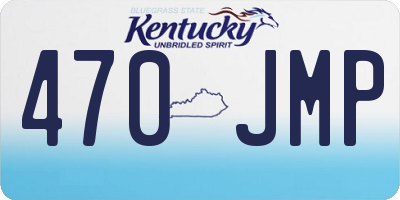 KY license plate 470JMP