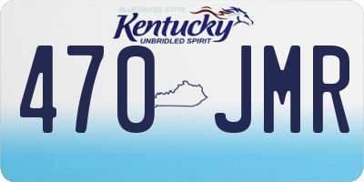 KY license plate 470JMR