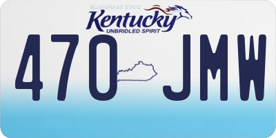 KY license plate 470JMW