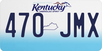 KY license plate 470JMX