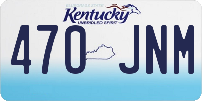 KY license plate 470JNM